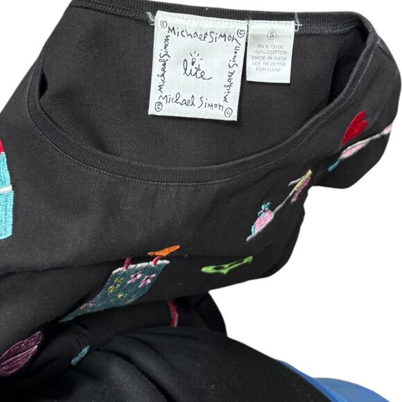 Vintage Michael Simon Embroidered Dress - Size Small - Picture 6 of 6